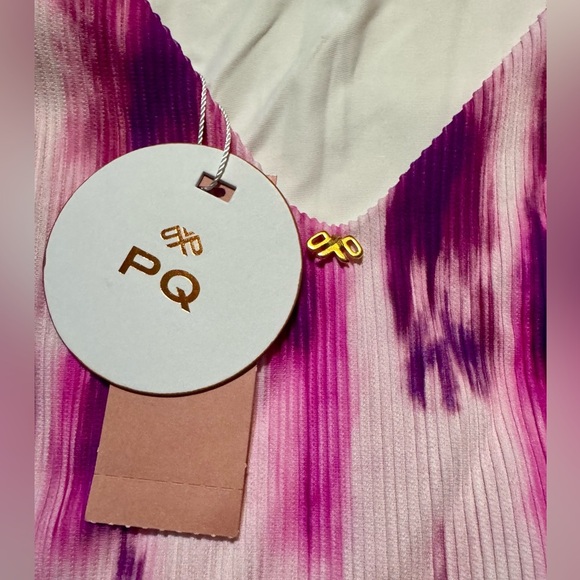 PQ SWIM Luxury Avery One Piece Swimsuit in Spell Pink/Purple Size Medium NWT - Picture 13 of 13